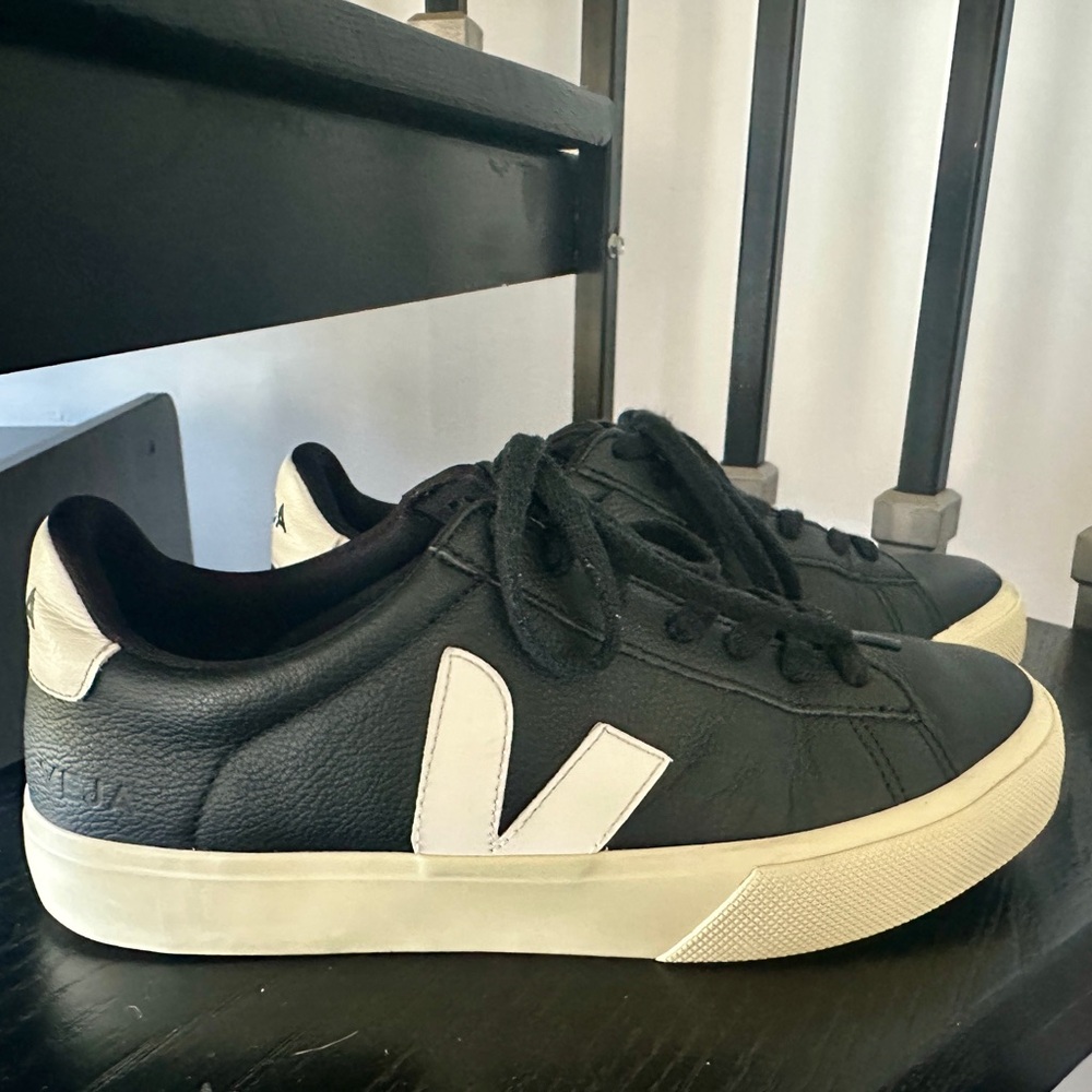 Veja Women's Black and White Sneakers